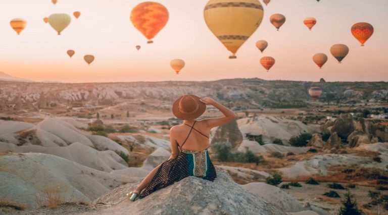 best view of hot air balloons cappadocia
